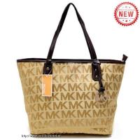 michael kors jet set logo medium khaki bakken Alle Producten xatmd166